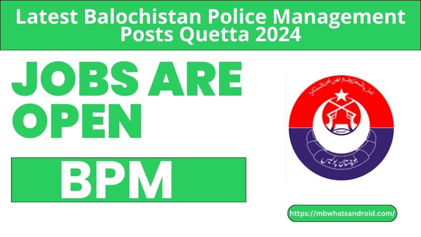 Balochistan Police Jobs