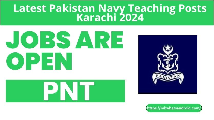 Pakistan Navy Teaching Jobs