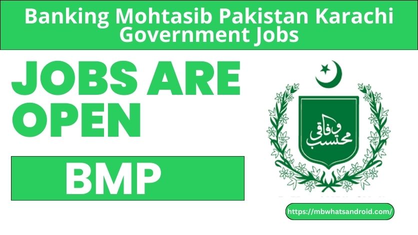 Banking Mohtasib Pakistan Jobs