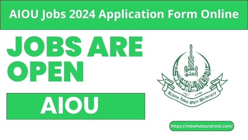 AIOU latest jobs 2024