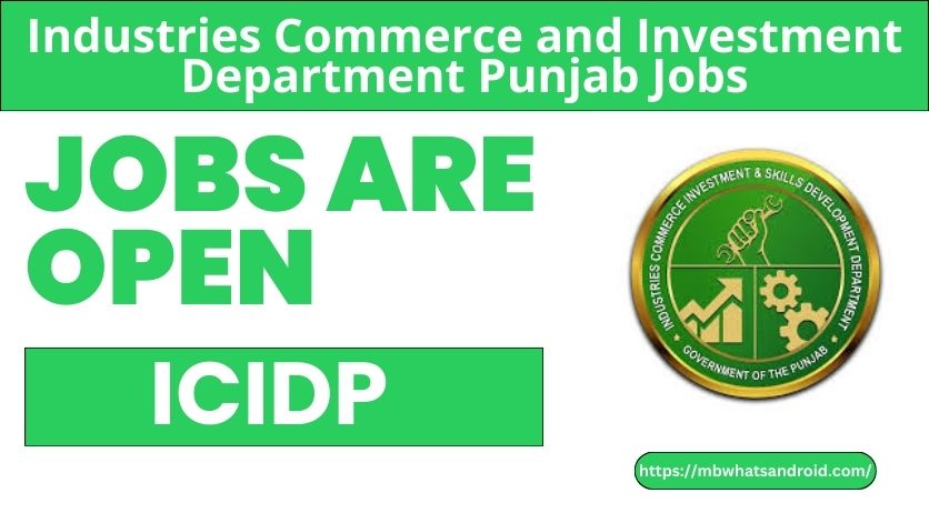 Industries Commerce and Investment Department Punjab Jobs