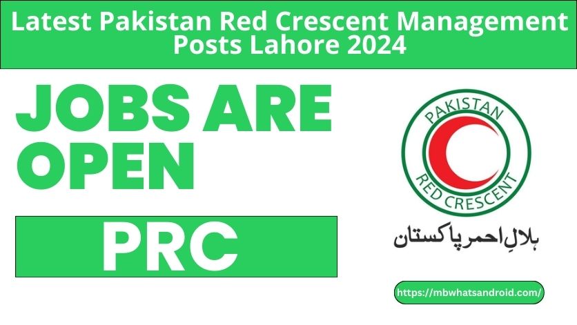 Latest Pakistan Red Crescent Jobs