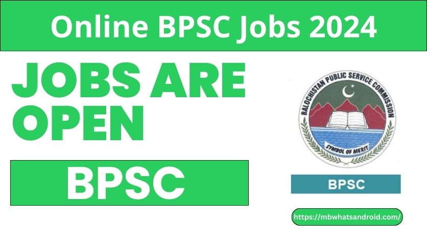 Online BPSC Jobs 2024